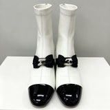 2025 Autumn And Winter New Double C Small Fragrant Style French Bows Coarse And Short Boots Women Elegant Korean Version Straight HZ0115