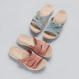 2025 Large-Size New Cool Drag Women Thick Bottom Carved Women Slippers Sandals Women HZ0115