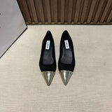 Elegant Gentle Wind Flat-Soled Fairy Shoes 2025 Summer New With Skirt Single Shoes French Small Scented Temperament Tip Shoes HZ0115