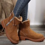 Large-Size Snow Boots Women's 2025 Winter New Velvet Women's Shoes To Keep Warm Boots HZ0115