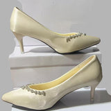 French Fashion High Heels 2025 Summer New Sexy Thin Hedley Diamond Chain Side Of The Side Of The Women Wearing A Single Shoe HZ0115