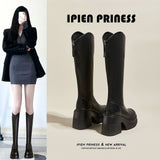 Fairy Style High-Sleeve Boots Winter 2025 Korean Version Of The Burst Net Red With The Same Leg Long Thin Fashion Boots HZ0115