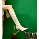 College Wind Blowing Street High Value Long Boots 2025 Net Red New Warm Leg Long French Anti-Slip Fashion Boots HZ0115