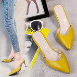 2026 Spring New With Fine And Pointed Fashion Korean Version Of The Willow Nail Comfortable Women's Cool Slippers HZ0115