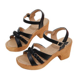Sandals Women In The Summer Of 2025 New Korean Version Of The Fish Mouth Coarse Buckle With Large-Size High-Heeled Sandals HZ0115