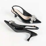 Women's Round Head Three-Dimensional Flower Paint And Fine High-Heeled Sandals Women's Shoes Elegant Black High-Heeled Shoes HZ0115