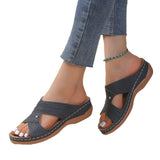 Large Women's Shoes 2025 Summer New Roman Wind Hollow And Breathable Low With Bohemian Breeze Cool Drag HZ0115