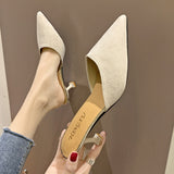 Women's Sandals Women's Fine Heel 2025 New Summer Women's Shoes Fashion High Heel Cool Slippers Women Wear Heel HZ0115