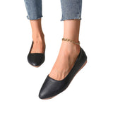 Poe And Bean Shoes Women In The Spring Of 2025 New Large-Size Women's Shoes Pointed Shallow Mother Shoes HZ0115