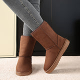 Snow Boots Women 2025 New Winter Women's Shoes Plus Thick Warm Cotton Shoes Women Autumn And Winter Cotton Boots HZ0115