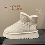 Recreational Atmosphere With Thick Bottom Snow Boots Women 2025 Autumn And Winter New Soft Bottom Fashion Short Boots HZ0115