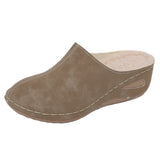 Large-Size Slope And Plus-E-Legged Slippers Women's New Slopes In The Autumn And Winter Of 2025 And A Foot Pedal Bag Head Casual Half-Slippers HZ0115