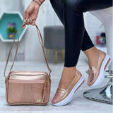 Summer New Casual Single Shoes Pure Color Round Head Low Belt Buckle Soft Sole Work Shoes Bean Shoes HZ0115