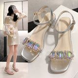 New French Water Drill Sandals Coarse Heel High Heels In The Summer Of 2025 Fashion Temperament Daily Commute Cool Drag HZ0115