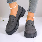2025 Autumn New Lefu Shoes Casual British Style Women's Shoes Thick Heel Thick Soles Feet Retro Large Size Women's Shoes HZ0115
