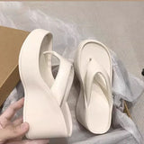 Xia Small Man Height Height And Thin Flip-Flops Drag Woman Xia Poe And Fashion Cool Slippers Thick Bottom Beach Slippers Woman HZ0115