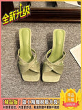 New Chinese Slope And Cool Slippers Women 2025 Summer New Fairy Style Design Sense Hedley Slippers HZ0115