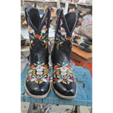 Wish 2025 New Comfort Low And Embroidery 40-43 Women's Low Boot Boot Boots Boots HZ0115