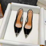 Large-Size Women's Shoes 41-42 Metal Iron-Headed Leopard Print Fine Tip High Heels Women's Niche Design Light-Mouthed Sandals HZ0115