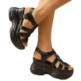 2025 Summer New Mother Sandals Thick Soles Roman Shoes Ultra-Soft Soft Sole Wear Resistance Anti-Slip Women's Shoes HZ0115