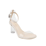 Transparent Sandals Sexy Crystal Shoes 2025 Summer New Simple Buckle With Fairy Coarse High Heels HZ0115