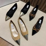 Late Evening Gentle Wind Flat-Soled Fairy Shoes 2025 Summer New With Skirt Single Shoes French Small Fragrant Temperament Pointed Shoes HZ0115