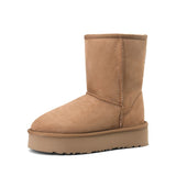 2025 Autumn And Winter New Thick Bottom To Keep Warm Snow Boots Women With Velvet Winter Cotton Shoes HZ0115