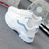 White Candy Old Dad Shoes Sweet 2025 Autumn New Leisure Thick-Soled Fashion Ladies Sneakers HZ0115