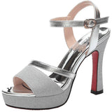 Sandals Women's 2025 New Summer Temperament And Heel Without Tired Waterproof Table Fashion High Heels HZ0115