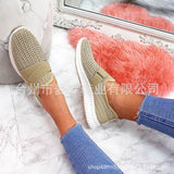 2025 New Fashion Diamond Large-Size Students Casual Single Shoes Summer Women's Shoes HZ0115