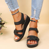 2025 Summer New Retro Women's Sandals Car Line Hole Shoes Large-Size Round Head And Comfortable Sandals Women HZ0115