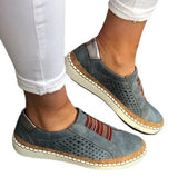 2025 Ms. Casual Single Shoe Flat Bottom Large Thick Base Breathable Women's Shoes Light Leisure Fashion HZ0115