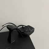 The Waterproof Table Cross-Belt High-Heeled Sandals Summer New European Design Sense Heightening Leg Long High Heels HZ0115