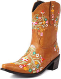 Wish 2025 New Comfort Low And Embroidery 40-43 Women's Low Boot Boot Boots Boots HZ0115