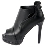 Spring And Summer Sexy New Fish Mouth Hollow Zipper Ultra-Fine And Cool Boots Lady Size HZ0115