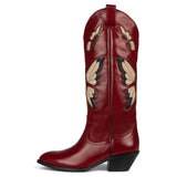 202534-43 Large-Size Coarse And High-Sleeve Sleeve Butterfly Western Cowboy Boots X442 HZ0115