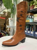 Autumn And Winter New Embroidery Boots Tips High Barrel Knight Boots And Roman Boots HZ0115