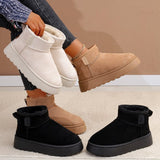 Winter New Short-Braced Snow Boots Ladies Shoes Thick Soles And Thicken To Keep Warm And Anti-Slip Northeast Cotton Boots HZ0115