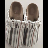 2025 Bag Head Slippers Women's Shoes Denim Cloth New Large-Size Women Half-To-Pinned Slippers Women HZ0115