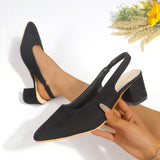 2025 New Denim Back High Heel Shoes Sharp Head Light Single Shoes Fine Heel Head Large Size Sandals Women HZ0115