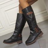 Large-Size Martin Boots Women 2025 Fashion Explosion Wearing Autumn And Winter High Boots HZ0115