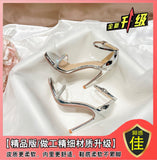 2025 Summer New Water Drill With High Heels Ultra-High-Fine Small Design Silver Sexy Sandals Woman HZ0115