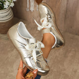 Large-Size Patchy Fork Women's Spring And Autumn New Flat-Bottomed Retro Front-Lace Sneakers HZ0115