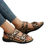 Sandals Summer New Slopes And Sandals Magic Buckle Thick Soles Large-Size Leisure Solid Sand Beach Shoes HZ0115