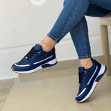 New Coloring In Autumn 2025 Thick Soles Light And Casual Single Shoes Cross-Lace Casual Sneakers Single Shoes HZ0115