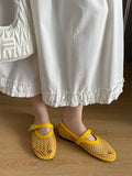 2025 New Fishing Net Hollow Low Help Shallow Single Shoes Women's Shoes HZ0115