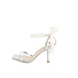 161-281 Ladies Head Pearl Chain Bow Accessories Fine Heel Sandals Women's Shoes Ultra-High Heel HZ0115