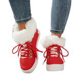 In The Autumn And Winter Of 2025, The New Large-Size Fur-Snow Boots Are Taut With Thick-Bottomed Round Head Ladies Cotton. HZ0115