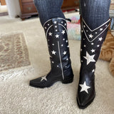 Autumn And Winter New Embroidery Boots Tips High Barrel Knight Boots And Roman Boots HZ0115