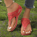 Large-Size Women's Shoes Casual Women's Slippers 2025 New Flat Bottoms Toe Slope And Comfortable Solid Sandals Women HZ0115